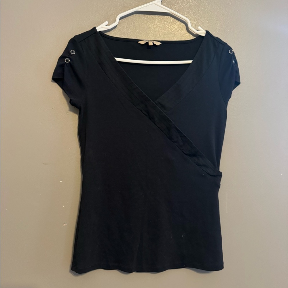 RW&CO. Black Short Sleeve Top